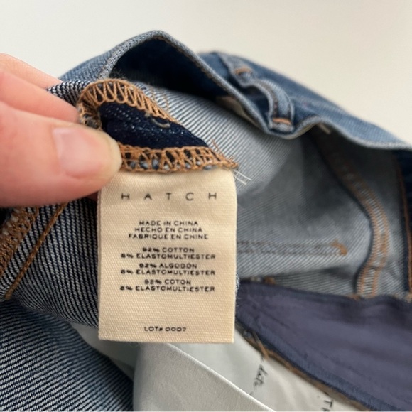 HATCH x REVOLVE The Crop Maternity Jean in Indigo - Picture 10 of 11